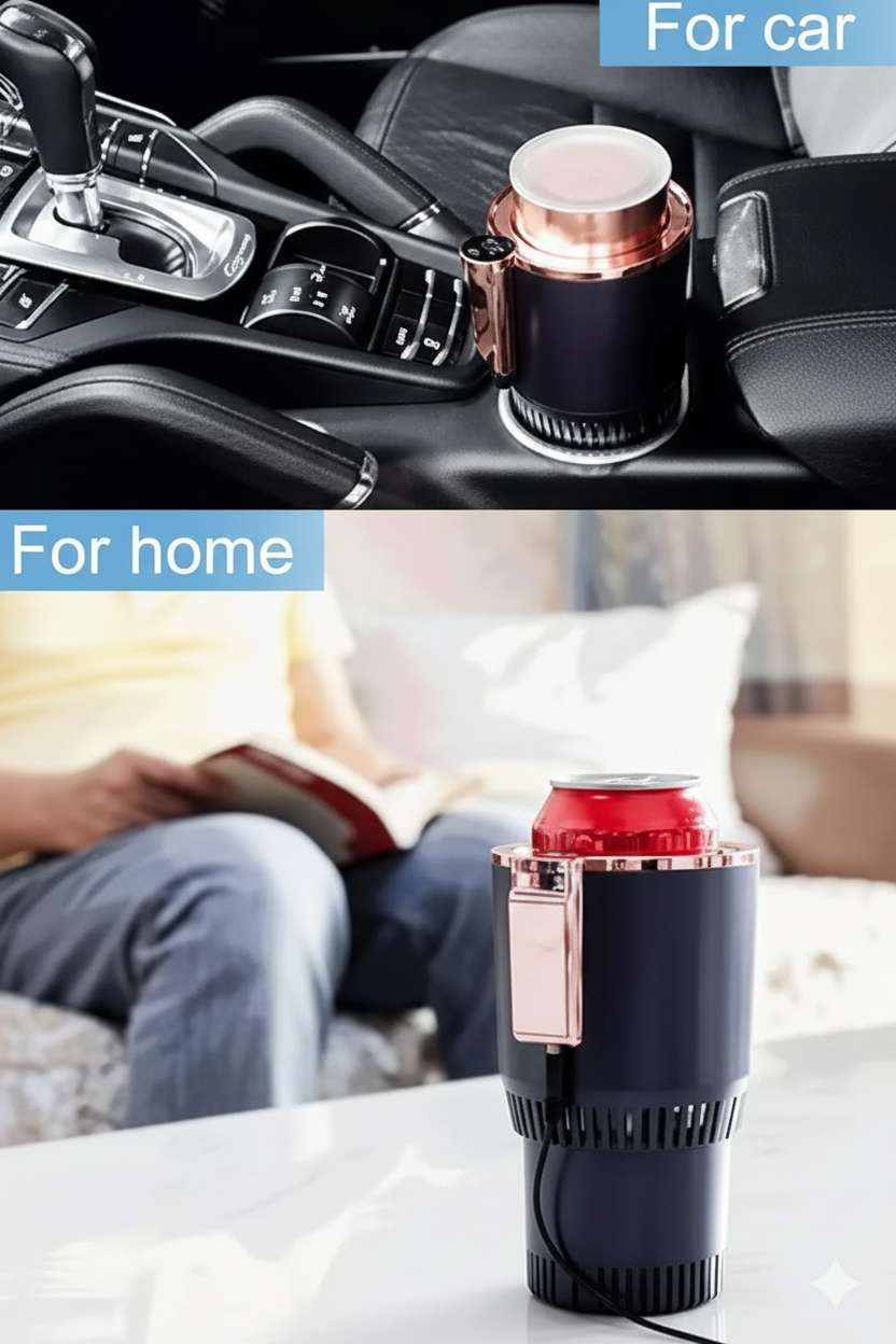 Arabada içecekleri ısıtan elektrikli kahve/termos tipi ısıtıcı